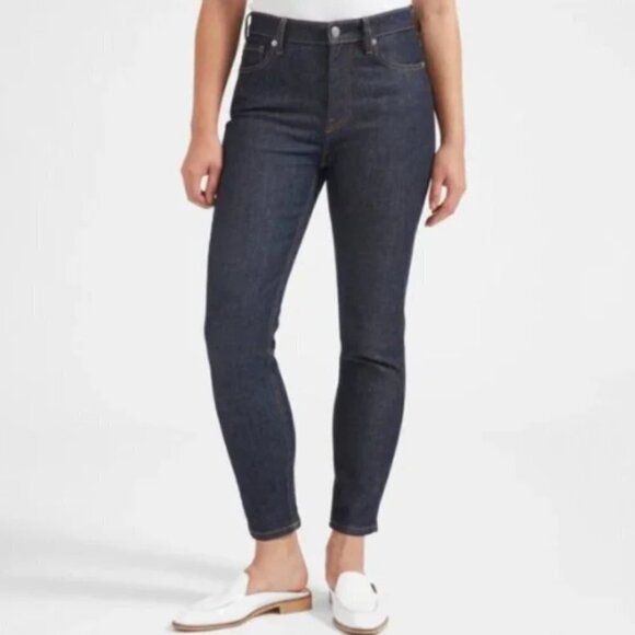 NWT Everlane Mid Rise Skinny Leg Denim Jeans size 27 Sustainable - Picture 1 of 8